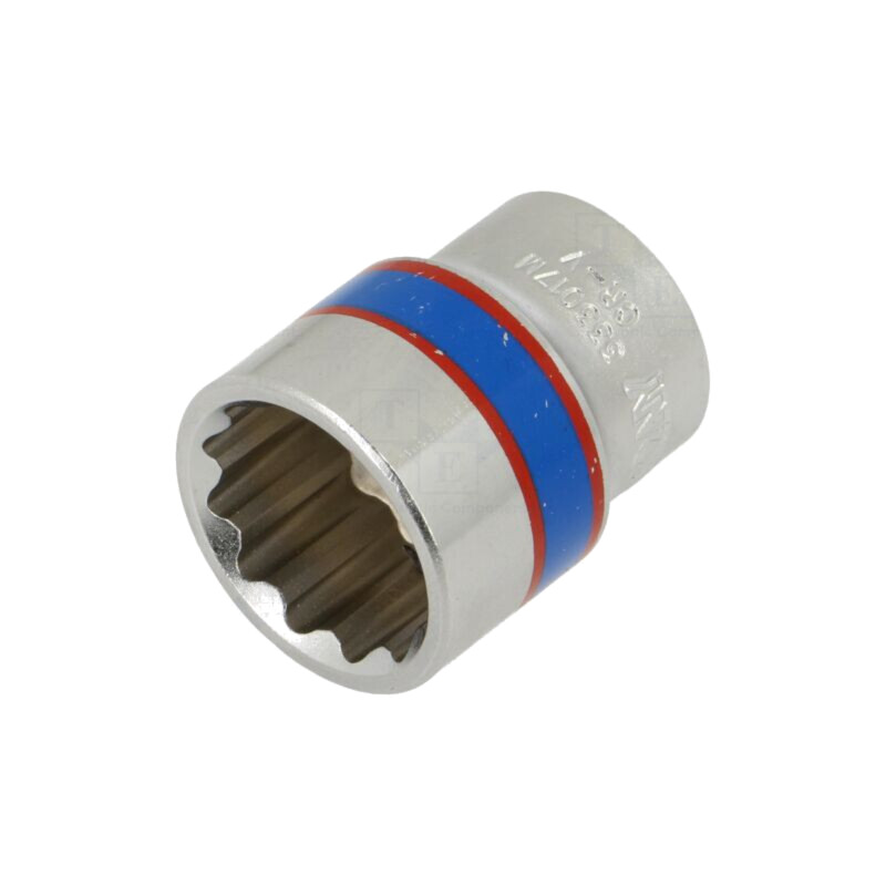 Cap; 12-puncte,tubulară; 17mm; 3/8"; Lung.manşon: 29mm; scurtă