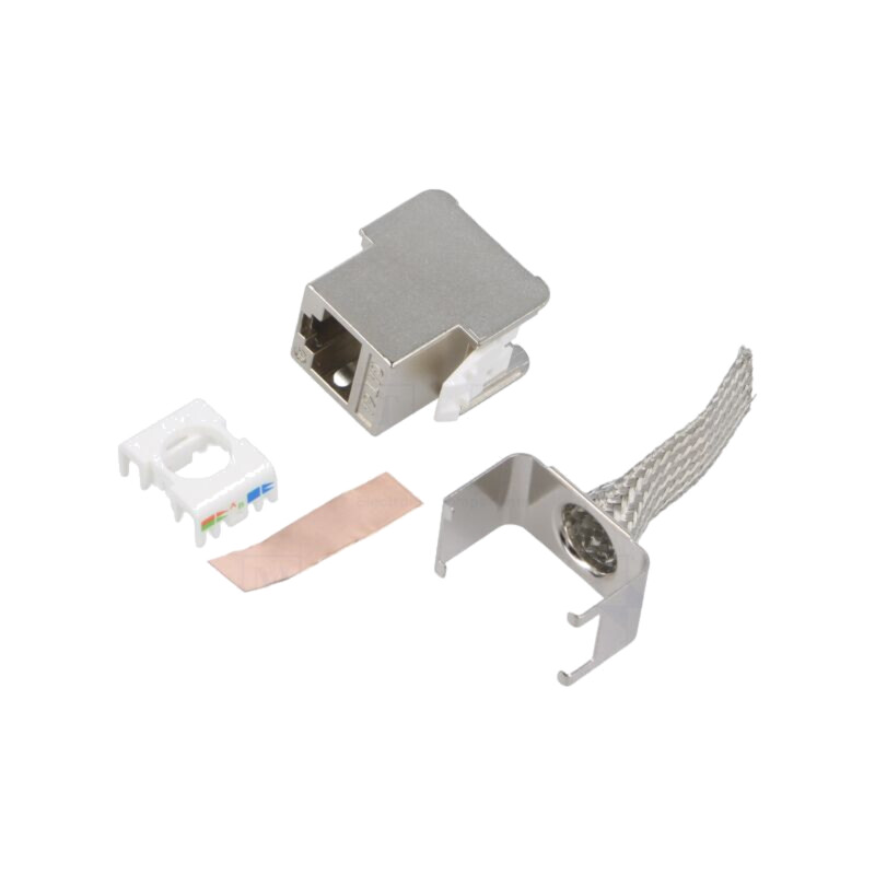 Conector: RJ45; soclu; Cat: 6,6a,7,7a; ecranat,Keystone,PoE,PoE+