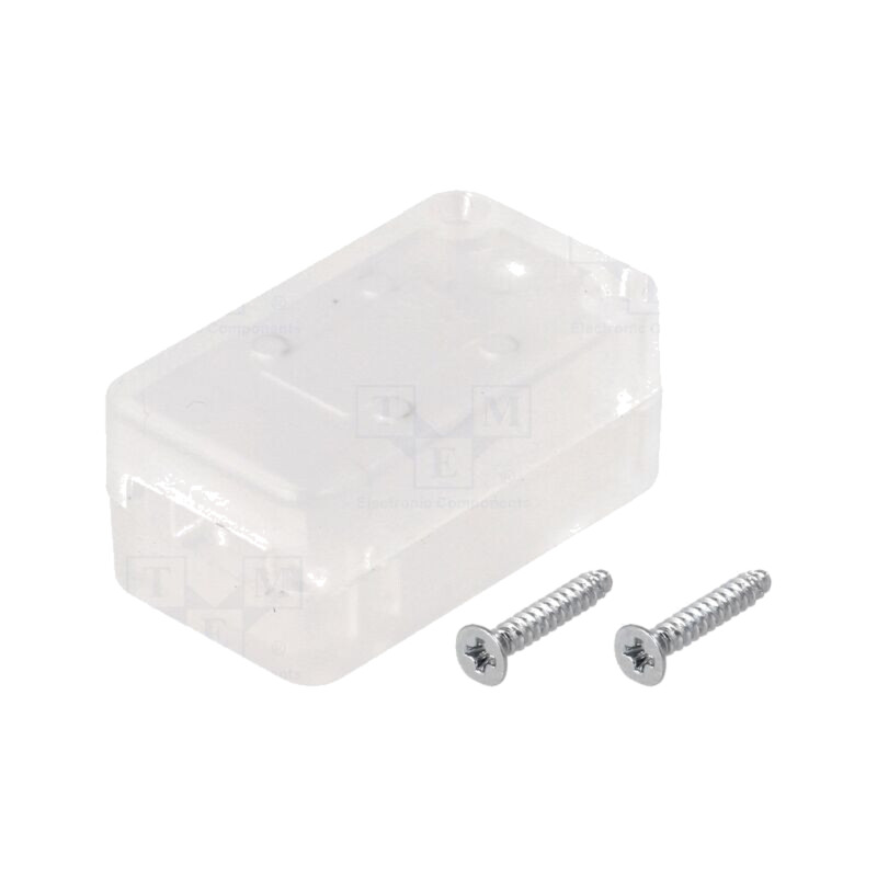 Carcasă: pt.USB; X: 20mm; Y: 35mm; Z: 15,5mm; ABS; semitransparent Carcasă: pt.USB; X: 20mm; Y: 35mm; Z: 15,5mm; ABS; semitransparent