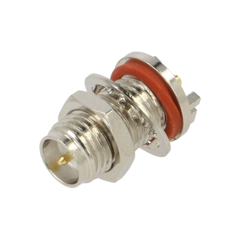 Conector: RP-SMA; soclu; tată; de margine; orizontală; SMT; PTFE