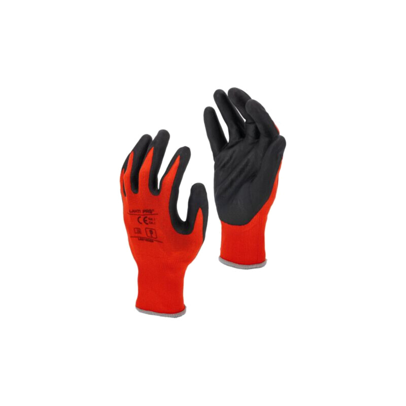 Protective gloves; Size: 8; red-black; tag Protective gloves; Size: 8; red-black; tag