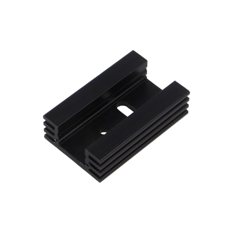 Radiator: extrudat; U; TO220; neagră; L: 50mm; W: 32mm; H: 14mm; 8,5K/W