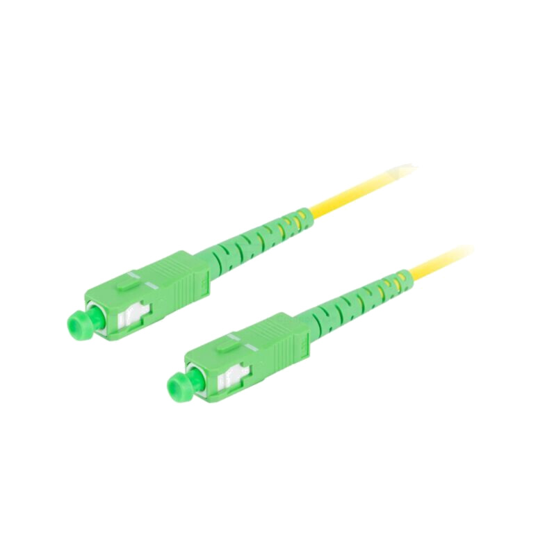 Patch cord cu fibră; SC/APC,din ambele părţi; 5m; LSZH; galben