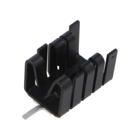 Radiator: extrudat; U; neagră; L: 25,4mm; W: 14,5mm; H: 13,51mm; 21K/W