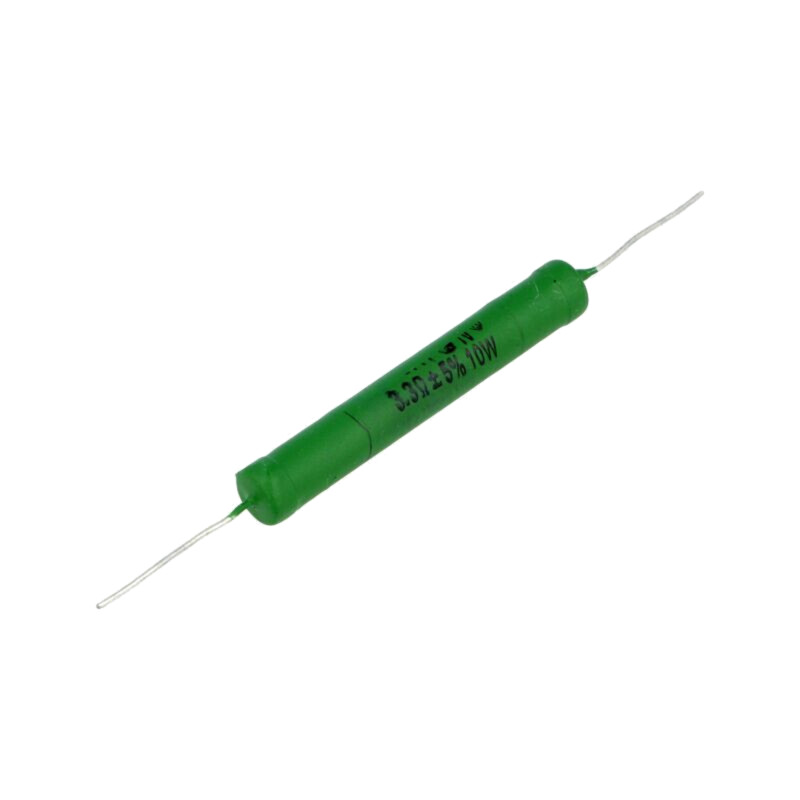 Rezistor: metal oxide; 3,3Ω; 10W; ±5%; audio Rezistor: metal oxide; 3,3Ω; 10W; ±5%; audio