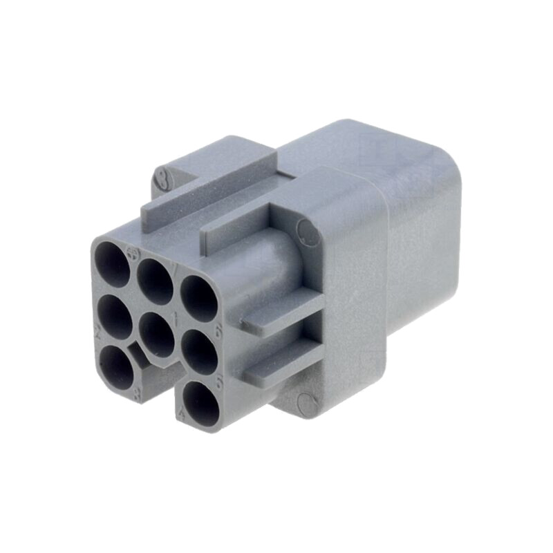 Conector: HDC; inserturi de contact; mamă; CD; PIN: 8; 10A; 400V