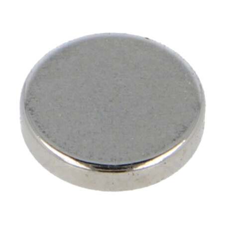 Magnet: fix; neodim; 10N; Ø: 10mm; H: 2mm