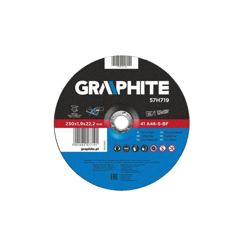 Disc de tăiere; Ø: 230mm; Øorif: 22,2mm; Gr.disc: 1,9mm