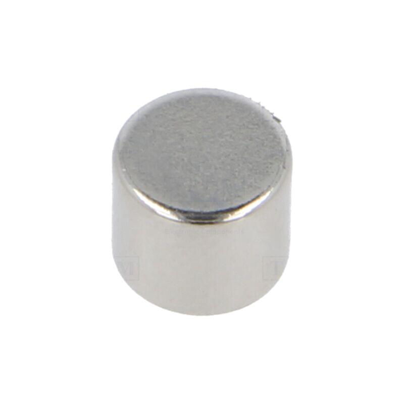 Magnet: fix; neodim; 12N; Ø: 7mm; H: 6mm