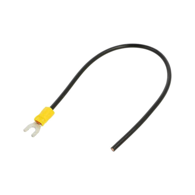Cable: cable with crimped terminals; black; non-insulated; 250mm Cable: cable with crimped terminals; black; non-insulated; 250mm