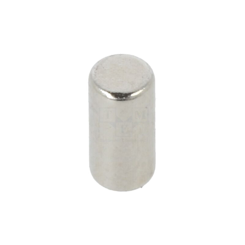 Magnet: fix; neodim; 2,5N; Ø: 3mm; H: 6mm Magnet: fix; neodim; 2,5N; Ø: 3mm; H: 6mm