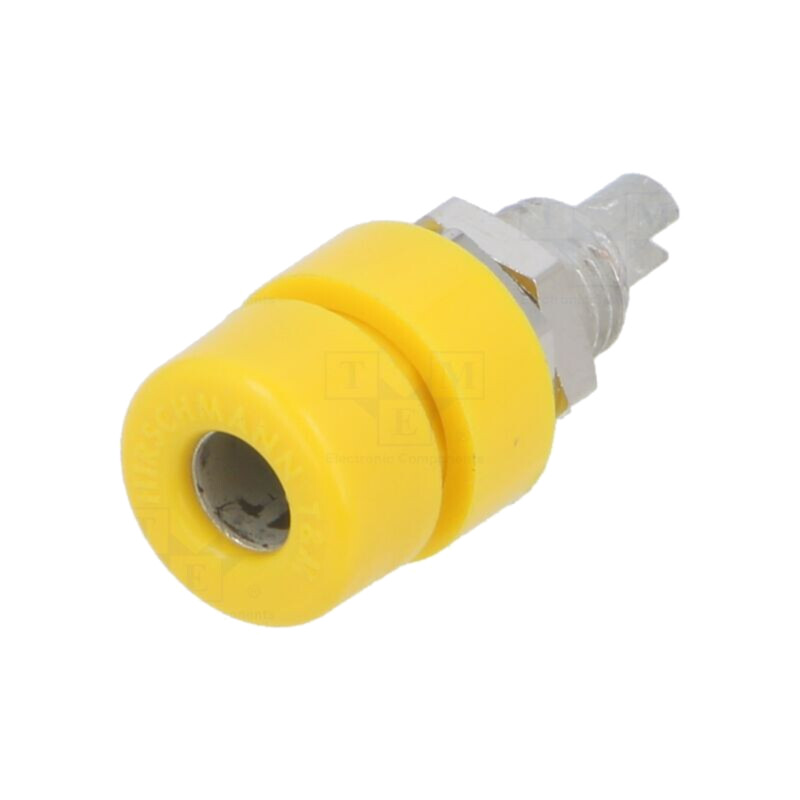 Conector: banană 4mm; soclu; 32A; 30VAC; 60VDC; galbenă; BIL 30 Conector: banană 4mm; soclu; 32A; 30VAC; 60VDC; galbenă; BIL 30