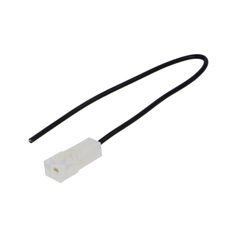 Cable: cable with crimped terminals; black; Len: 250mm; H07V-K