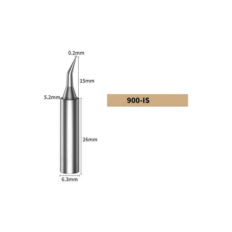 Vârf; con îndoit; 0,2mm; pentru staţie de lipit