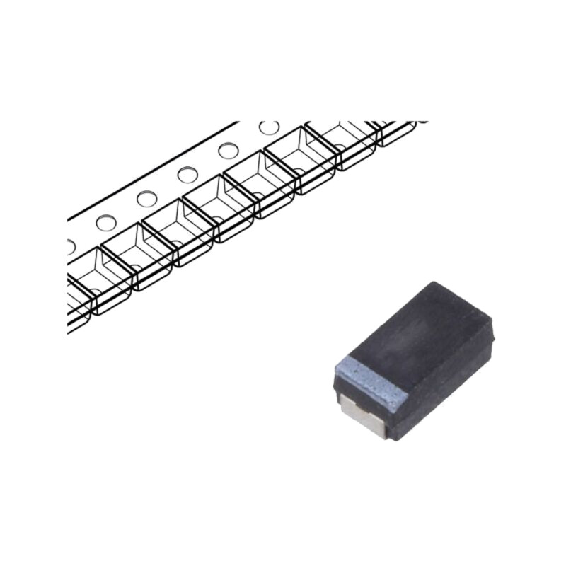 Condensator: cu tantal; low ESR; 10uF; 50VDC; SMD; E; 2917; ±10%