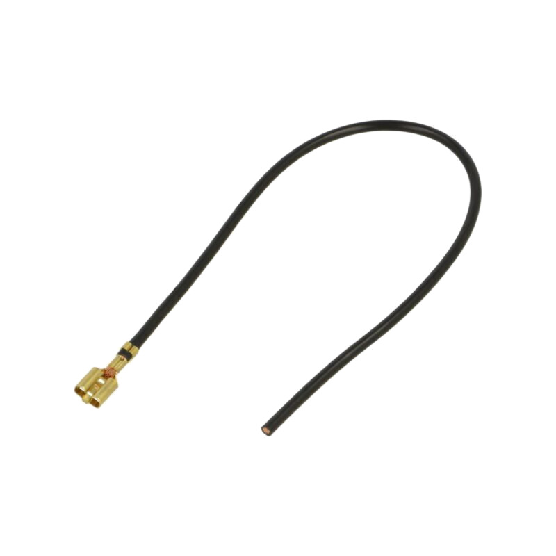 Cable: cable with crimped terminals; black; Len: 250mm; H07V-K
