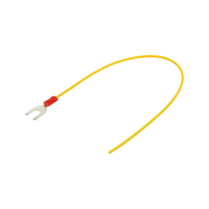 Cable: cable with crimped terminals; yellow-green; 250mm; H05V-K