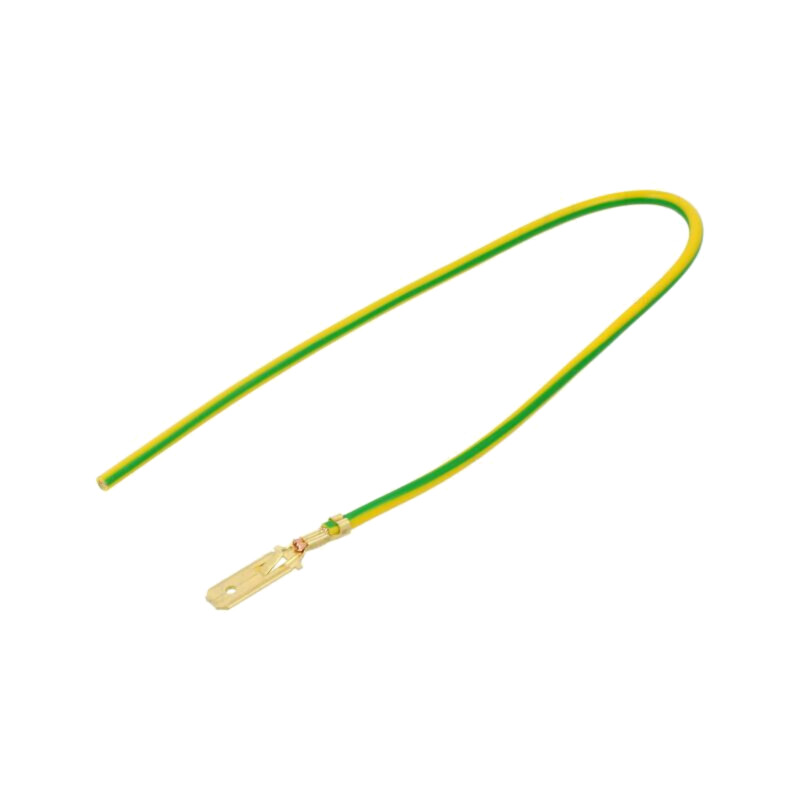 Cable: cable with crimped terminals; yellow-green; Len: 250mm