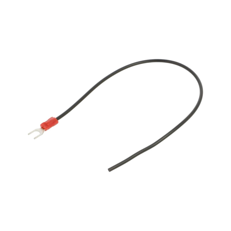 Cable: cable with crimped terminals; black; non-insulated; 250mm Cable: cable with crimped terminals; black; non-insulated; 250mm
