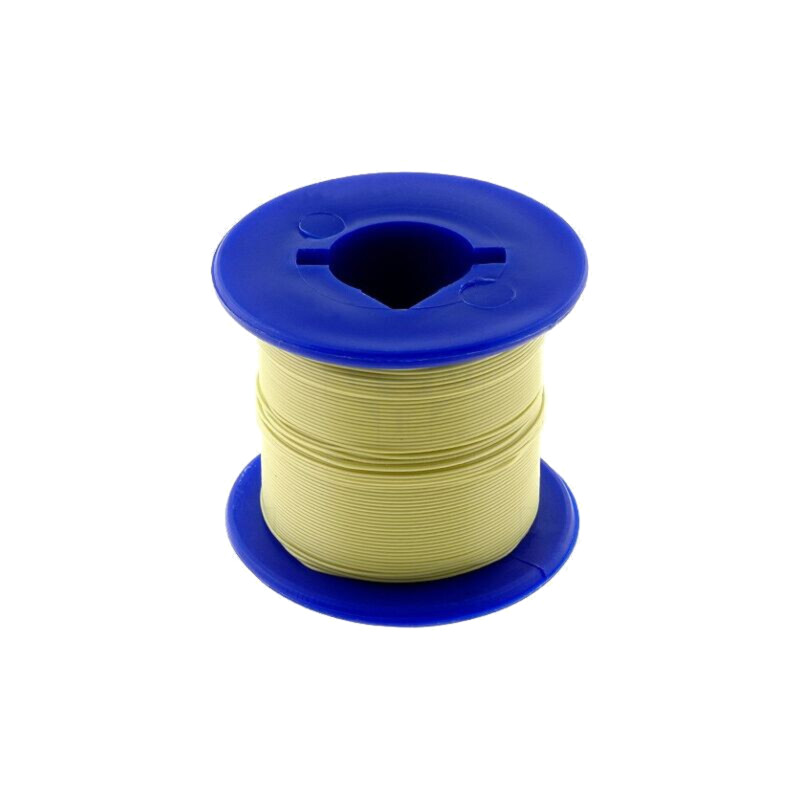 Cablu; 30AWG; sârmă; OFC; FEP; galben; 250V; 100m; 1x30AWG