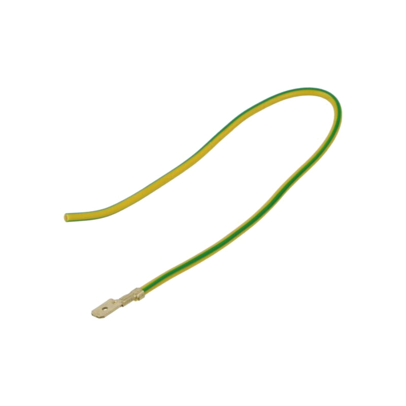 Cable: cable with crimped terminals; yellow-green; Len: 250mm Cable: cable with crimped terminals; yellow-green; Len: 250mm
