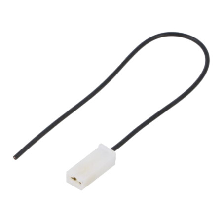 Cable: cable with crimped terminals; black; Len: 250mm; H05V-K