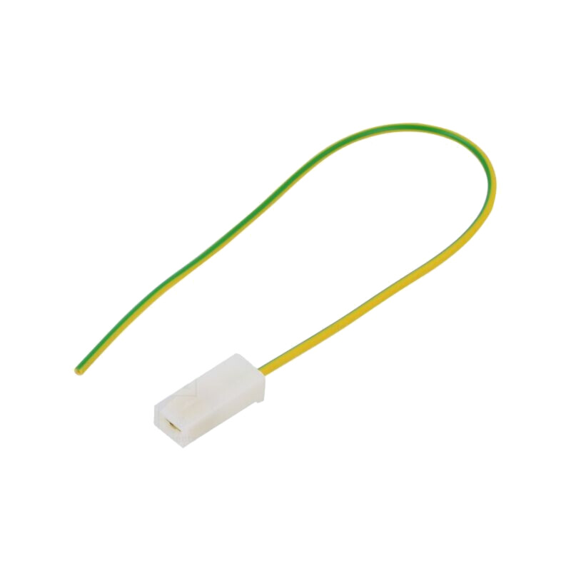 Cable: cable with crimped terminals; yellow-green; Len: 250mm