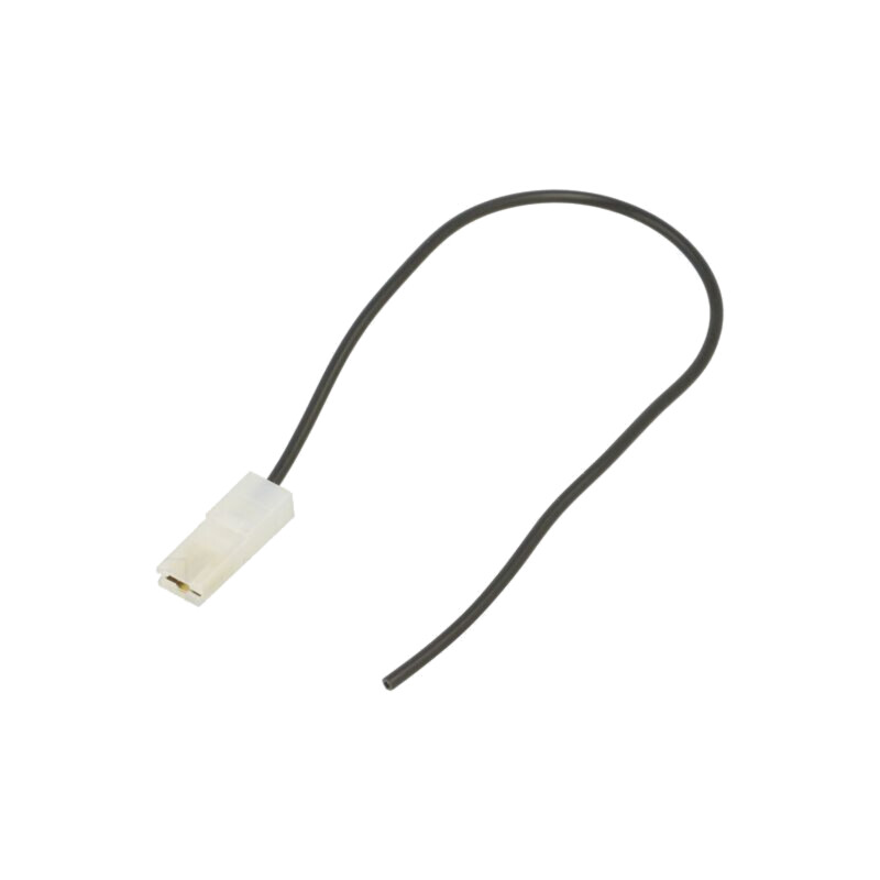Cable: cable with crimped terminals; black; insulated,female