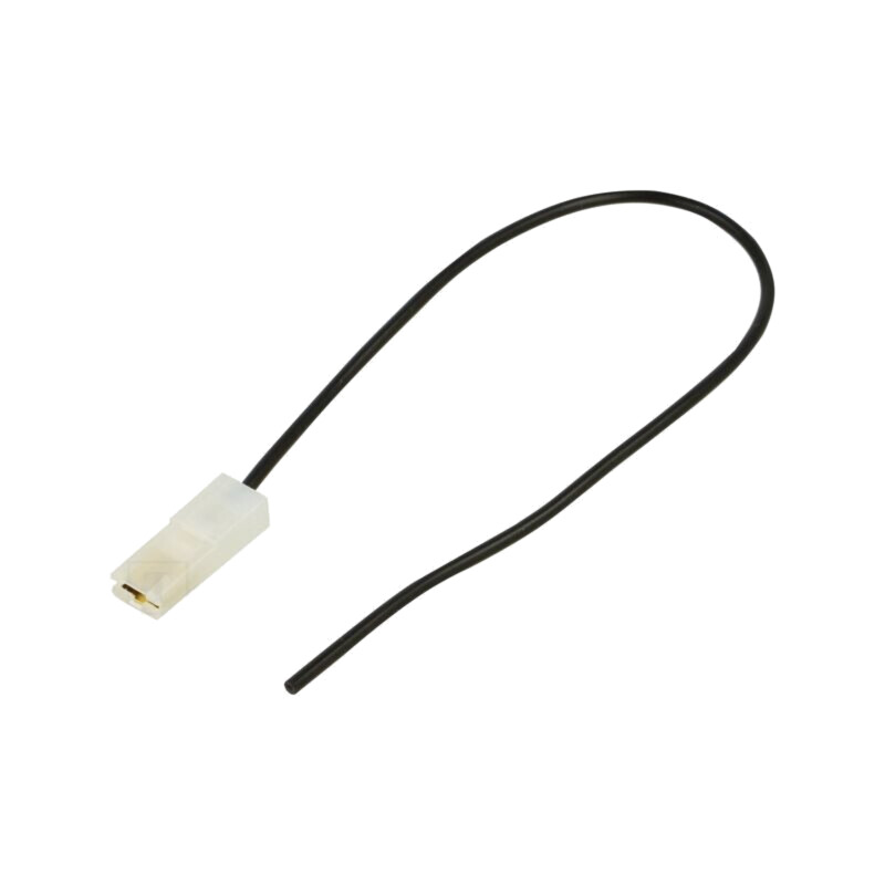 Cable: cable with crimped terminals; black; insulated,female Cable: cable with crimped terminals; black; insulated,female