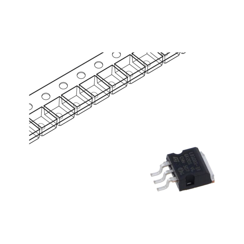 IC: stabilizator de tensiune; LDO,liniar,nereglabil; 3,3V; 3A IC: stabilizator de tensiune; LDO,liniar,nereglabil; 3,3V; 3A