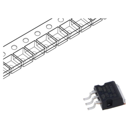 IC: stabilizator de tensiune; LDO,liniar,nereglabil; 3,3V; 3A