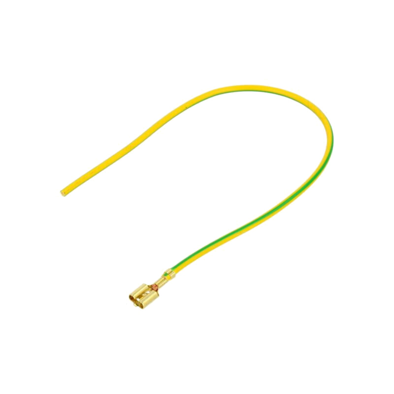 Cable: cable with crimped terminals; yellow-green; Len: 250mm