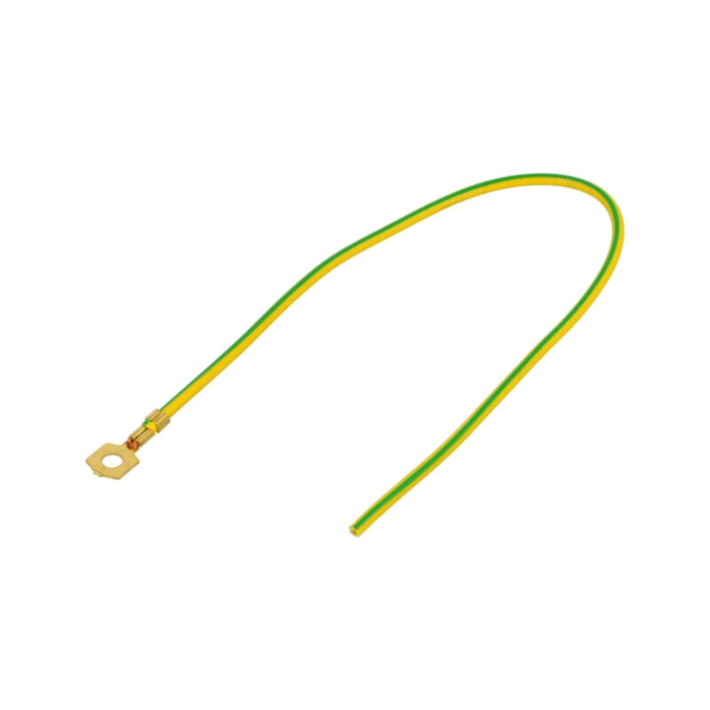Cable: cable with crimped terminals; yellow-green; 250mm; H07V-K