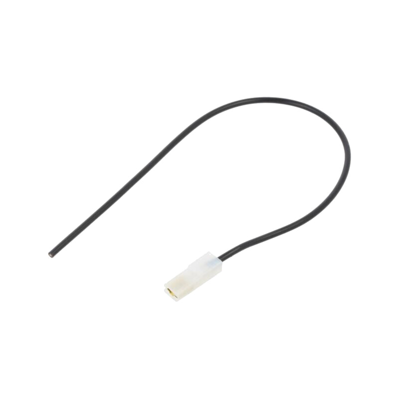 Cable: cable with crimped terminals; black; insulated,female