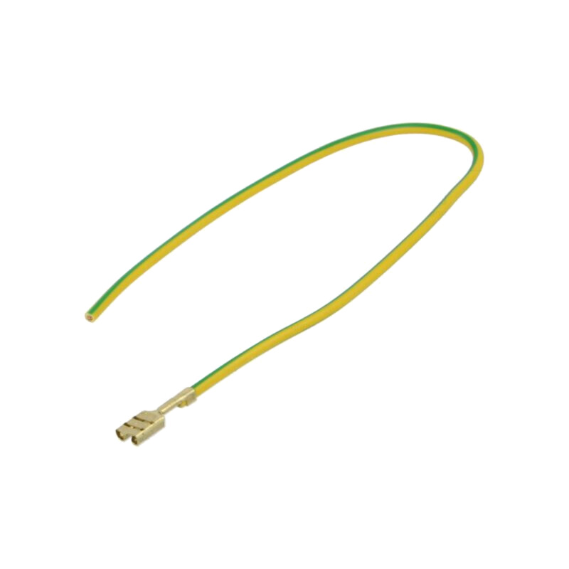 Cable: cable with crimped terminals; yellow-green; Len: 250mm