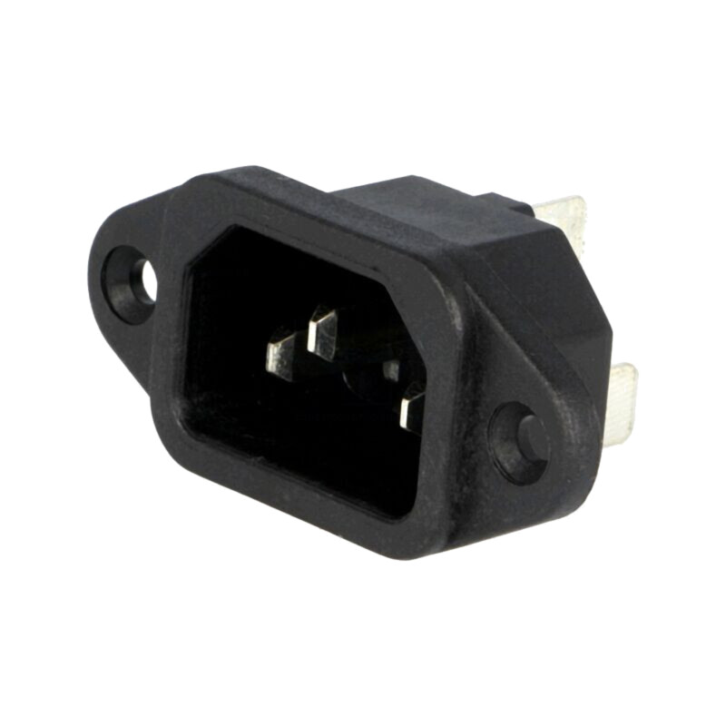 Conector: alimentare AC; soclu; tată; 10A; 250VAC; C14 (E)