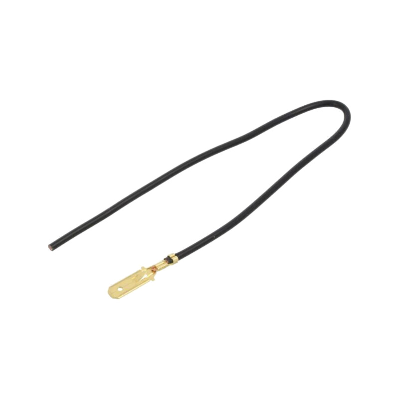 Cable: cable with crimped terminals; black; Len: 250mm; H07V-K