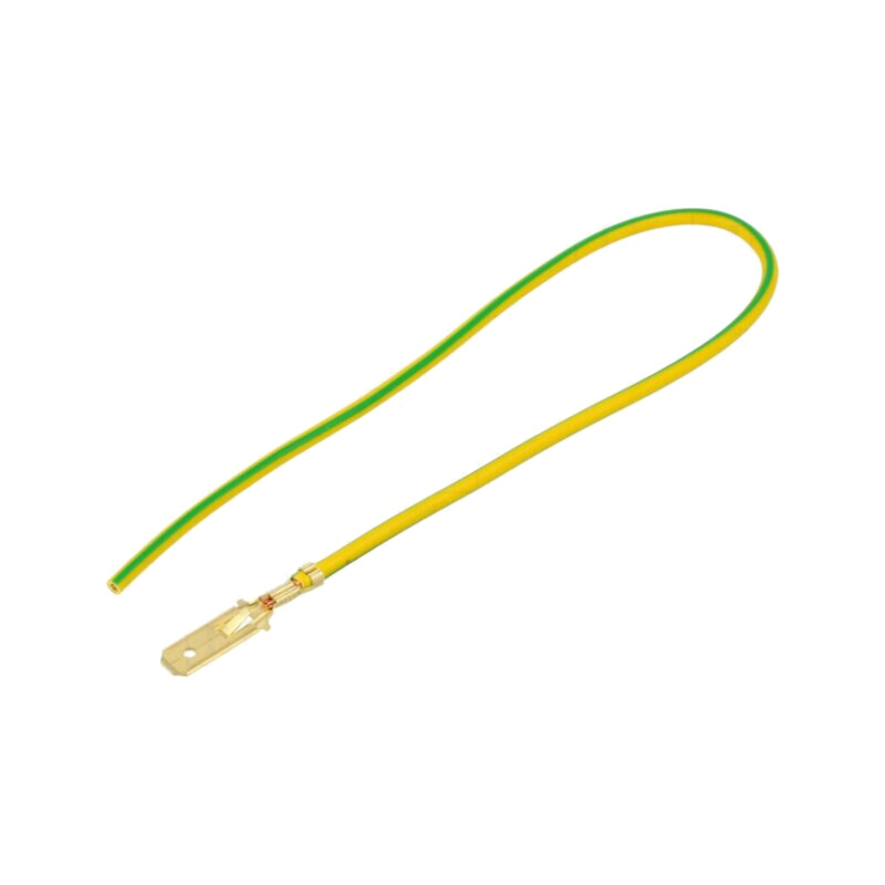 Cable: cable with crimped terminals; yellow-green; Len: 250mm