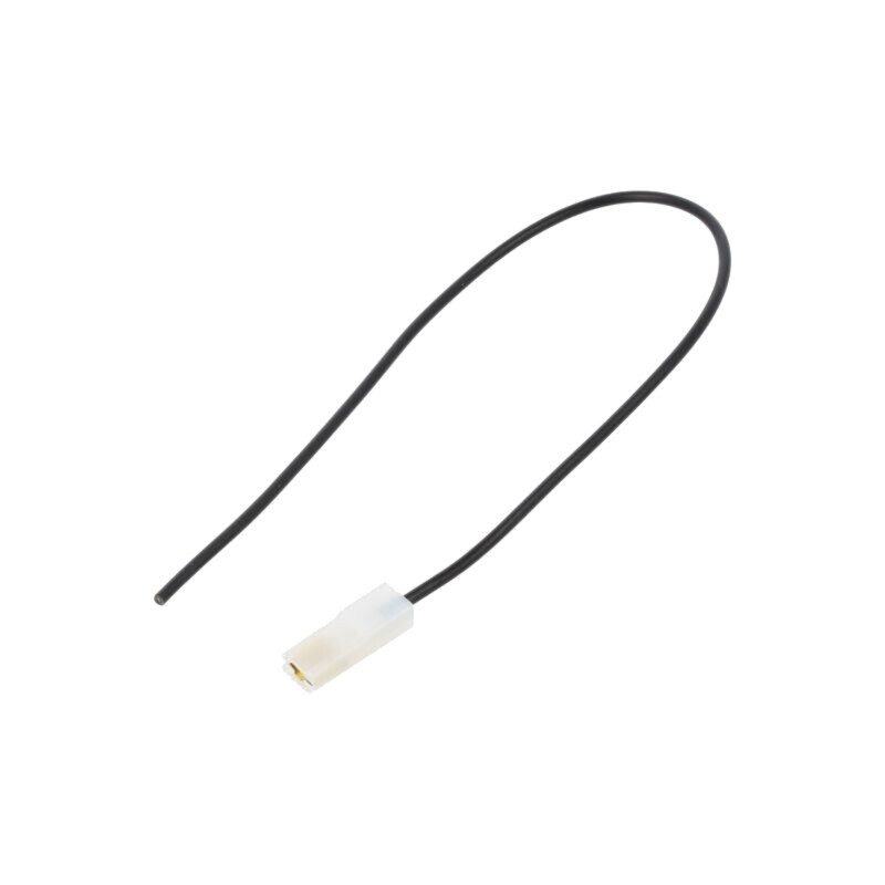 Cable: cable with crimped terminals; black; insulated,female Cable: cable with crimped terminals; black; insulated,female