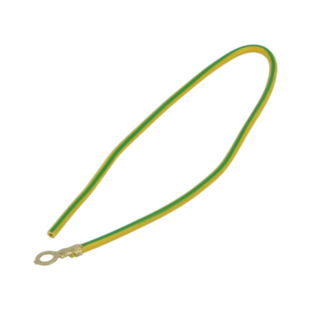 Cable: cable with crimped terminals; yellow-green; 250mm; H07V-K