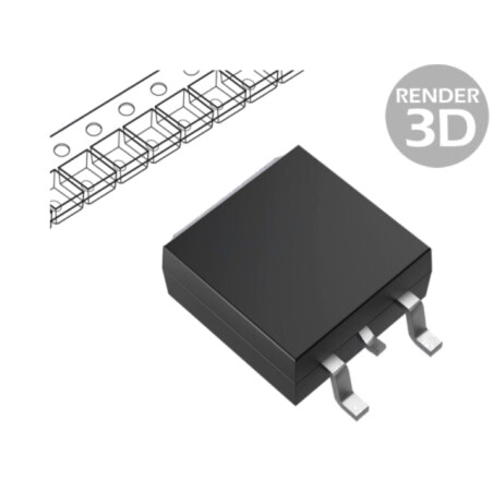 Tranzistor: PNP; bipolar; 50V; 8A; 1W; DPAK
