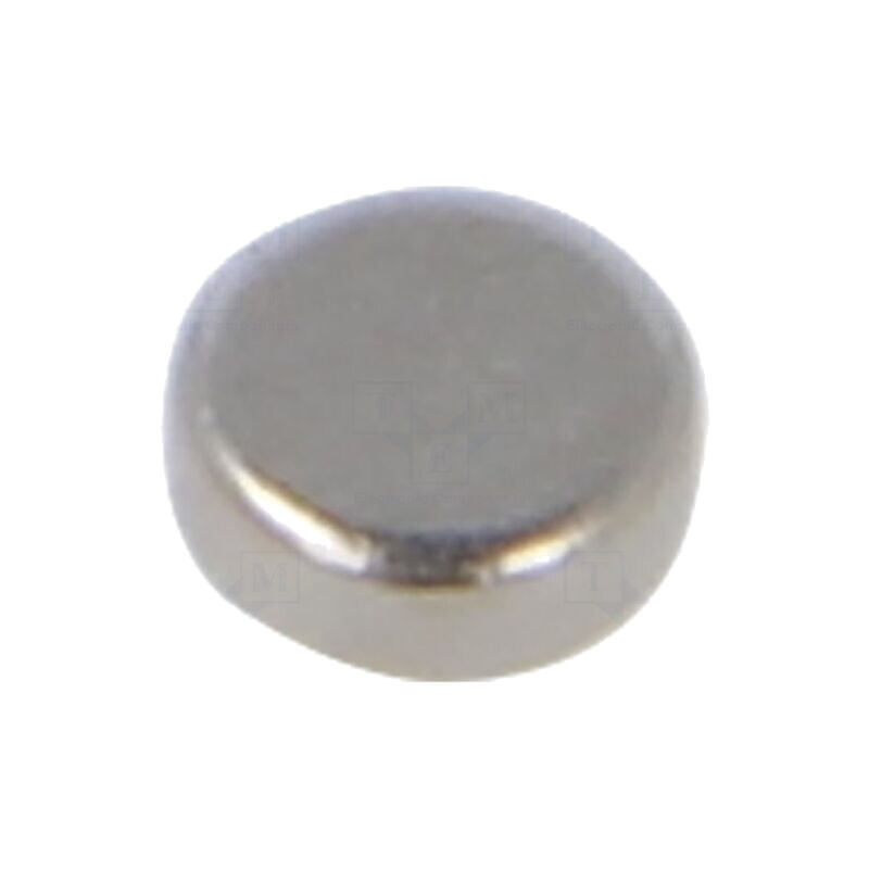 Magnet: fix; neodim; 800mN; Ø: 2,5mm; H: 1mm Magnet: fix; neodim; 800mN; Ø: 2,5mm; H: 1mm