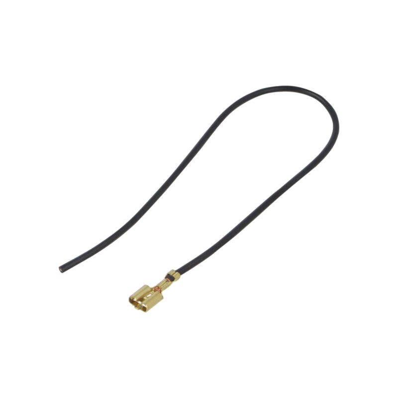 Cable: cable with crimped terminals; black; Len: 250mm; H05V-K