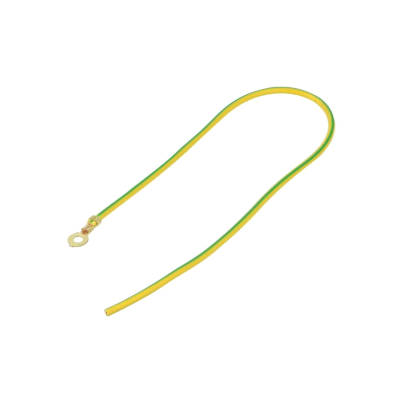 Cable: cable with crimped terminals; yellow-green; 250mm; H05V-K
