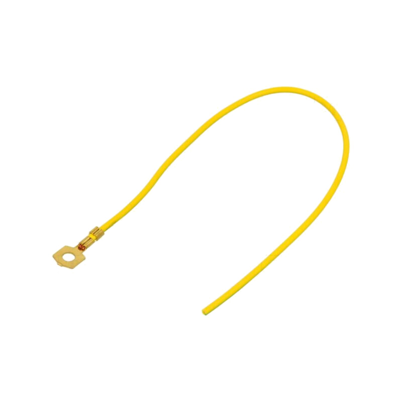 Cable: cable with crimped terminals; yellow-green; 250mm; H05V-K