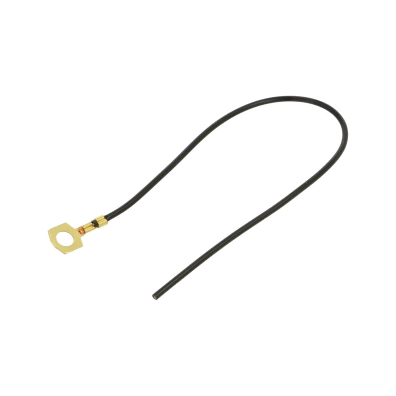 Cable: cable with crimped terminals; black; non-insulated; 250mm Cable: cable with crimped terminals; black; non-insulated; 250mm