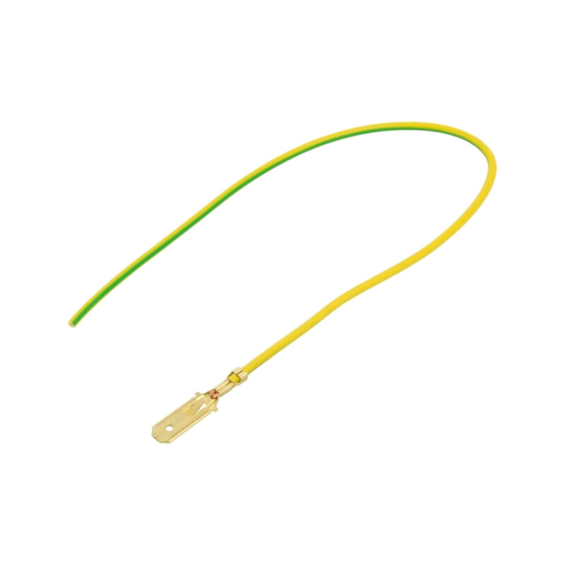 Cable: cable with crimped terminals; yellow-green; Len: 250mm