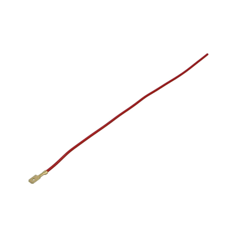 Cable: cable with crimped terminals; red; male,non-insulated Cable: cable with crimped terminals; red; male,non-insulated