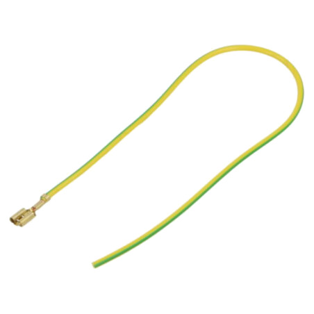 Cable: cable with crimped terminals; yellow-green; Len: 250mm