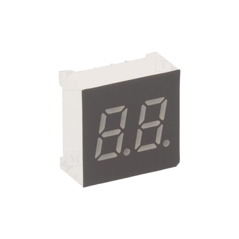 Afişaj: LED; cu 7 segmente; 7,62mm; 0,3"; Nr.car: 2; galben-verde Afişaj: LED; cu 7 segmente; 7,62mm; 0,3"; Nr.car: 2; galben-verde